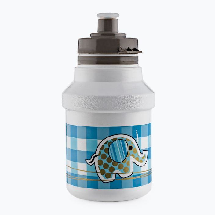 Polisport Elephant 300 ml bianco/colore bottiglia da bici per bambini con cestino