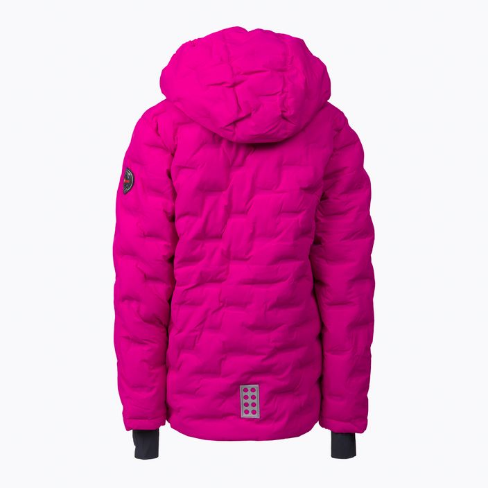 LEGO Lwjipe 706 giacca da sci per bambini rosa scuro 2