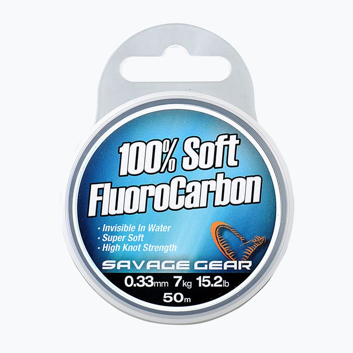 Savage Gear Lenza al fluorocarbonio Soft 50 m trasparente