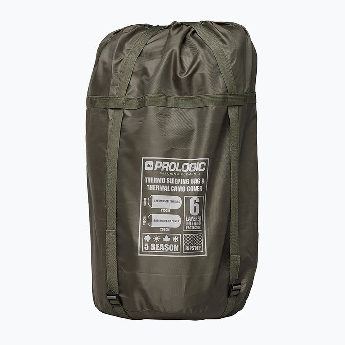 Sacco a pelo Prologic Element Comfort S/Bag & Thermal Camo Cover 5 stagioni verde PLB041 6