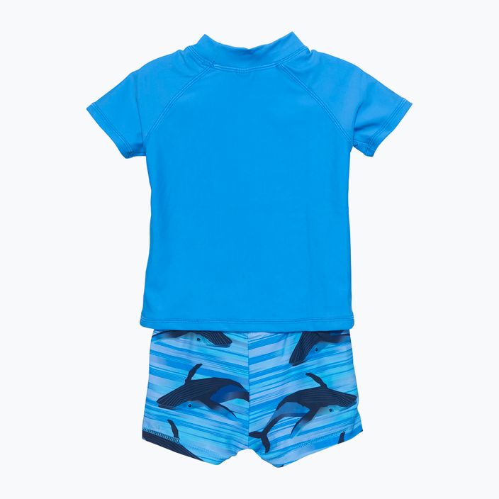 Maglietta + pantaloncini da bagno Color Kids Set azzurro/blu 2