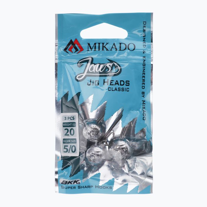Mikado jig head Jaws Classic 3 12g 3pc black nickel