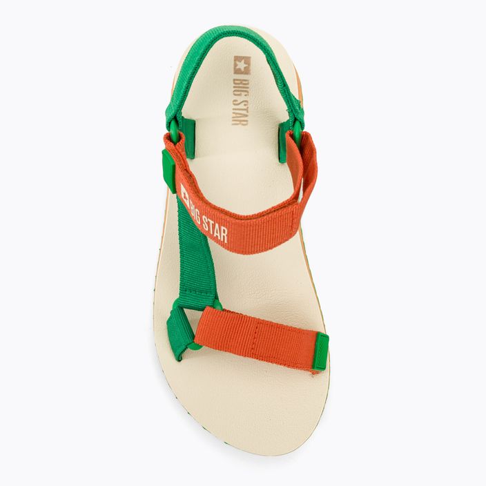 BIG STAR sandali da donna NN274A053 verde/arancio 5