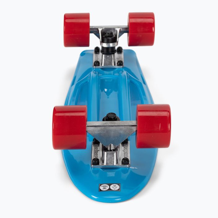 Meteor 23690 neon blu/rosso/argento footy skateboard 5