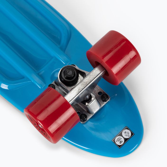 Meteor 23690 neon blu/rosso/argento footy skateboard 8