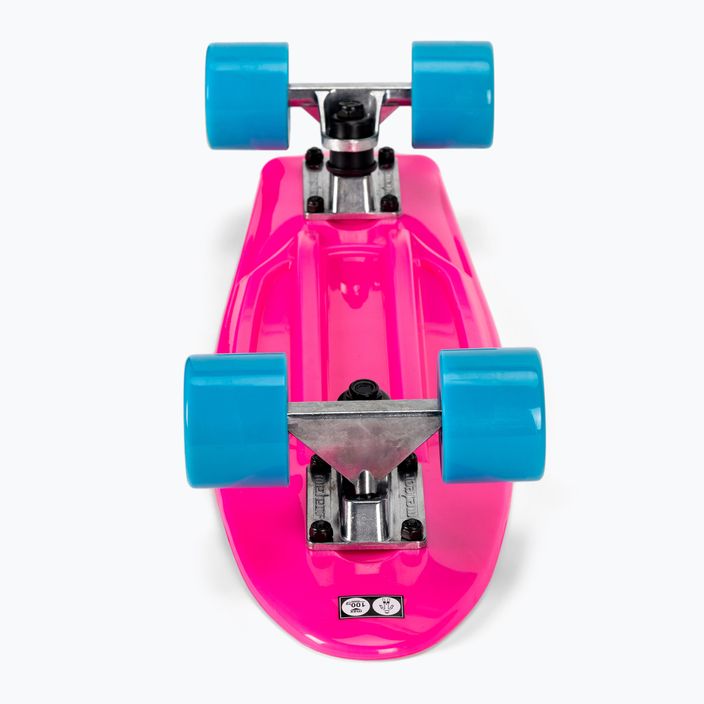 Meteor flip skateboard 23691 rosa neon/argento 5