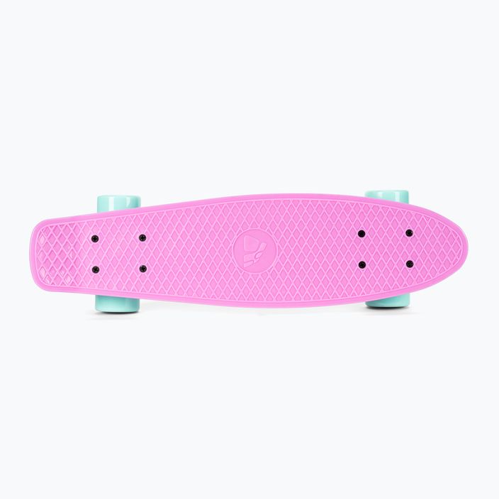 Meteor flip skateboard 23692 rosa pastello/menta/giallo 3