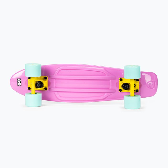 Meteor flip skateboard 23692 rosa pastello/menta/giallo 4