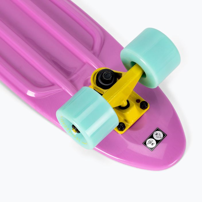 Meteor flip skateboard 23692 rosa pastello/menta/giallo 7