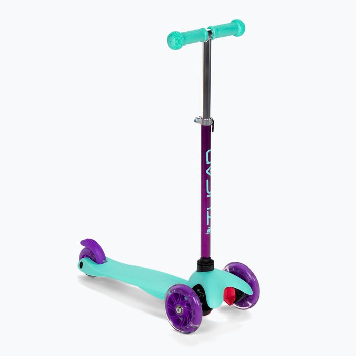Triciclo scooter per bambini Meteor Tucan blu/viola