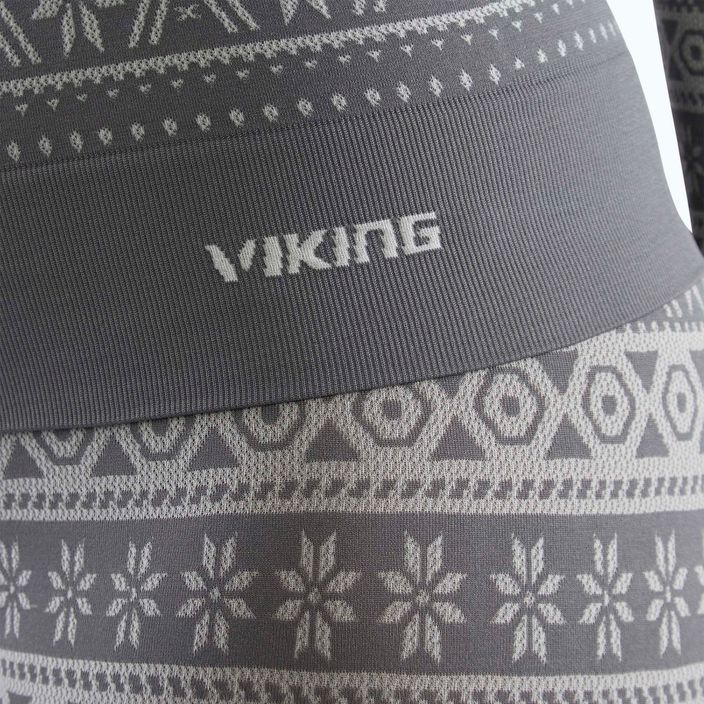 Set di biancheria intima termica da donna Viking Hera grigio chiaro 4