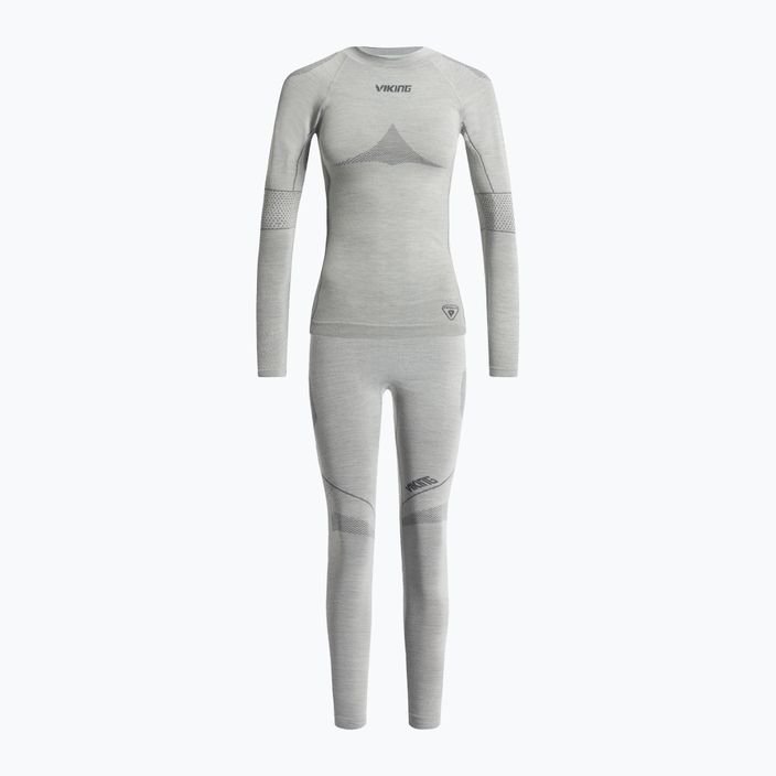 Set di biancheria intima termica da donna Viking Lava Primaloft grigio chiaro 5