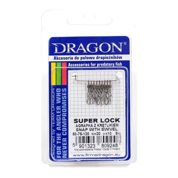 DRAGON Super Lock 10 pezzi spille di sicurezza argentate PDF-50-75-120 2