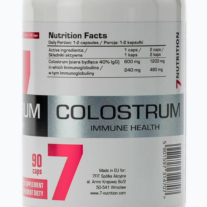 Integratore 7Nutrition Colostro 600 mg 90 capsule 2