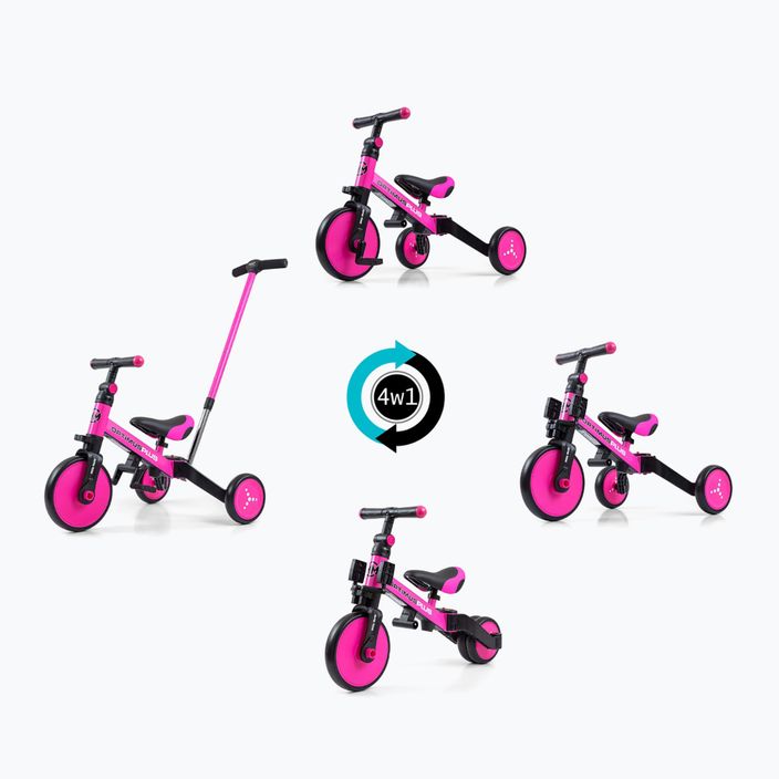 Milly Mally 4in1 triciclo Optimus Plus rosa 14