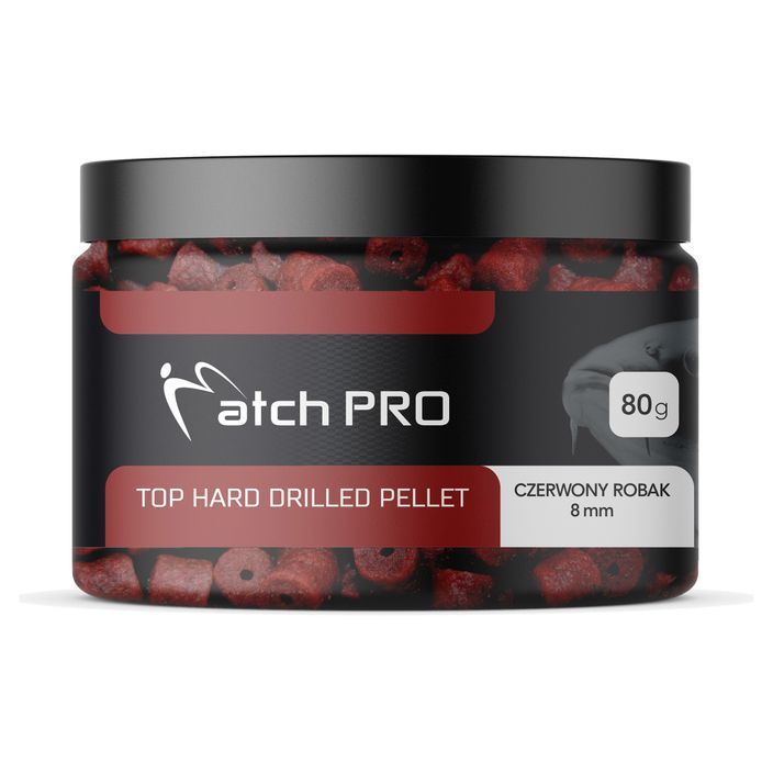 MatchPro Top Hard Drilled Red Worm 8 mm pellet ad amo 2