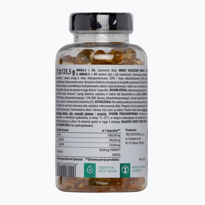 Trec Omega 3 D3 acidi grassi 90 capsule 2