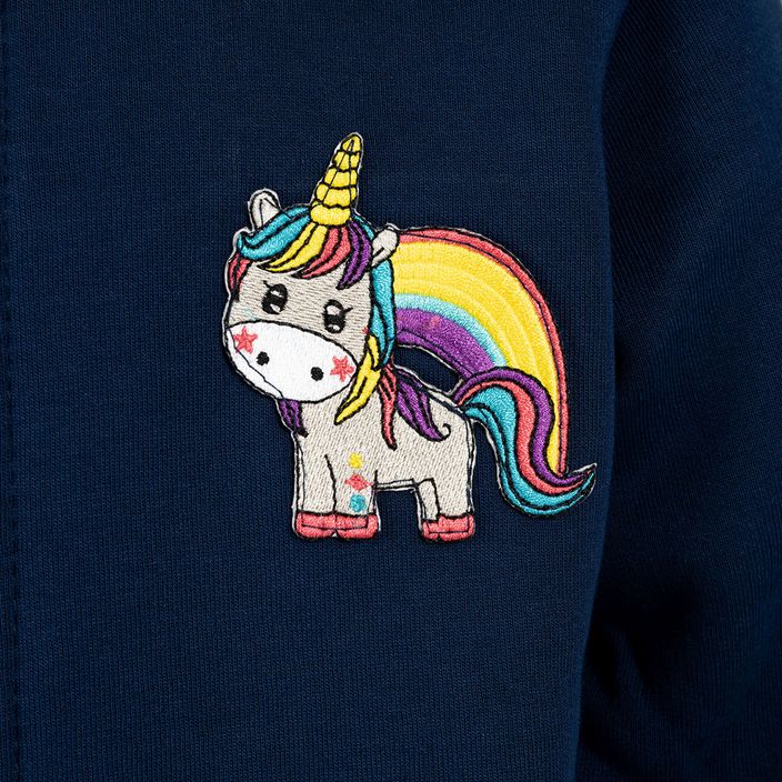 Felpa da equitazione York Unicorn per bambini, blu/rosa 4