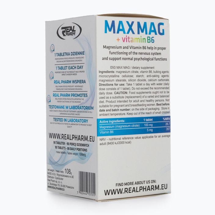 Integratore Real Pharm MAX MAG+B6 2