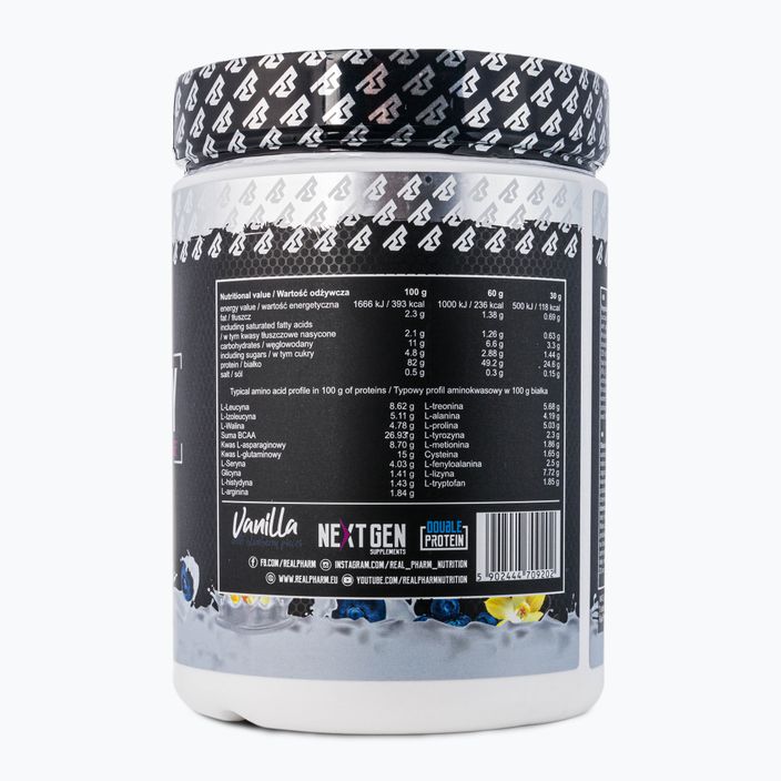 Siero di latte Real Pharm Fusion Vaniglia-Mirtillo 2
