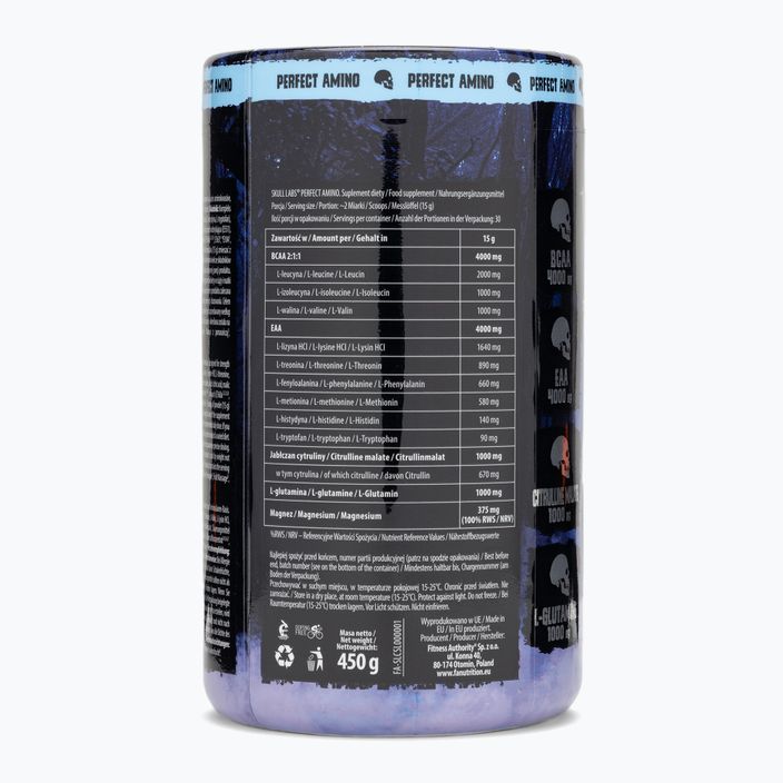 Aminoacidi Fitness Authority Skull Labs Perfect Amino 450 g mora/ananas 2