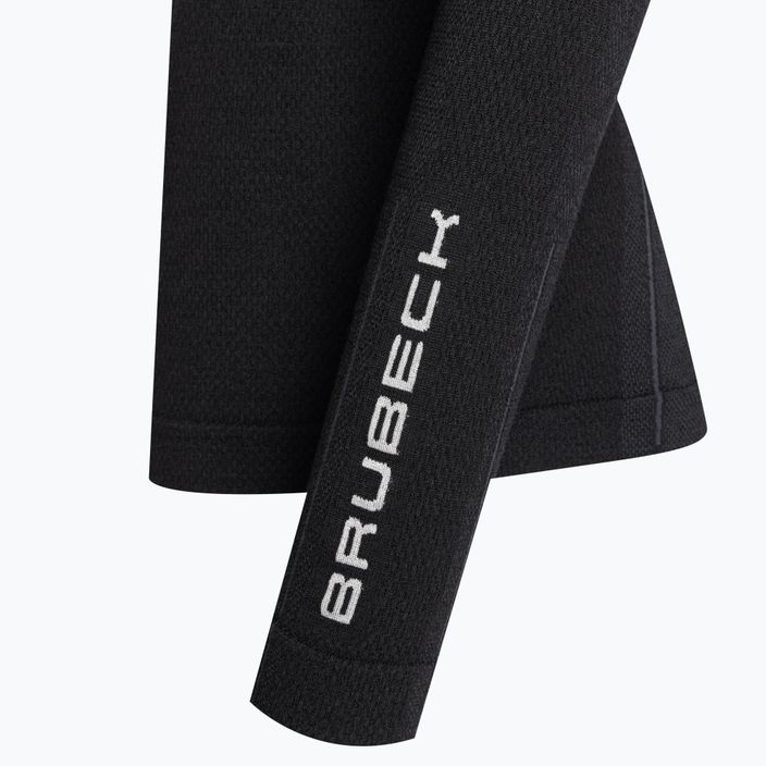 Brubeck LS11930 Extreme Wool, manica lunga termica da donna, nero 4