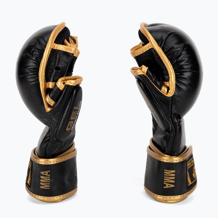 DBX BUSHIDO guanti da allenamento MMA in pelle nera Arm-2011D-L 3