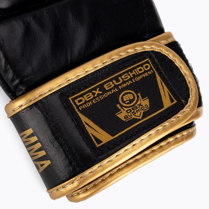DBX BUSHIDO guanti da allenamento MMA in pelle nera Arm-2011D-L 5