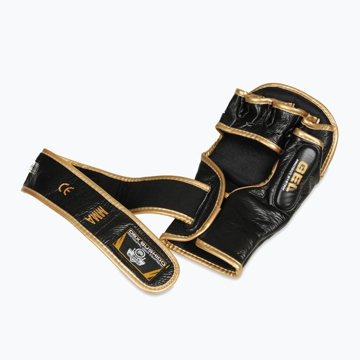 DBX BUSHIDO guanti da allenamento MMA in pelle nera Arm-2011D-L 11