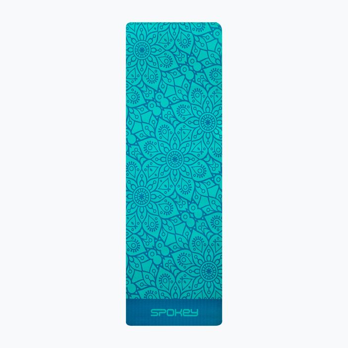 Tappetino da yoga Spokey Yoga TQ Mandala 4 mm blu 926053 5