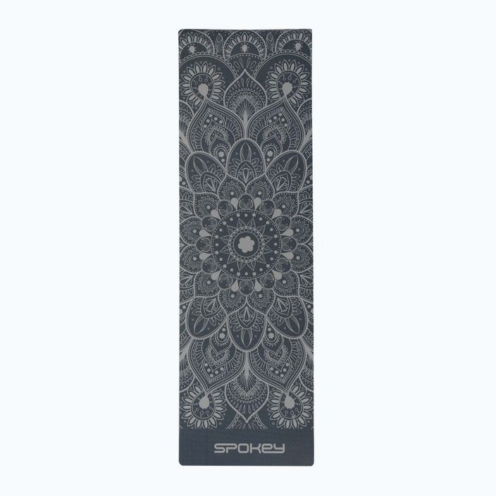 Spokey Yoga Mandala 4 mm grigio 929857 tappetino yoga 2