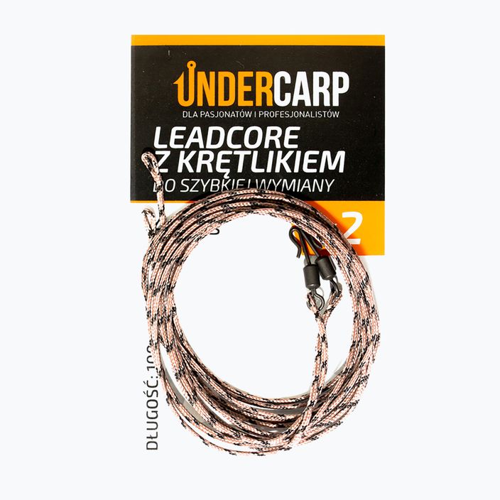 Leadcore con girella UnderCarp UC208 marrone 2