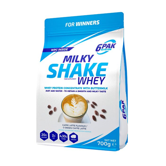 Siero di latte 6PAK Milky Shake 700 g Caffe Latte 2