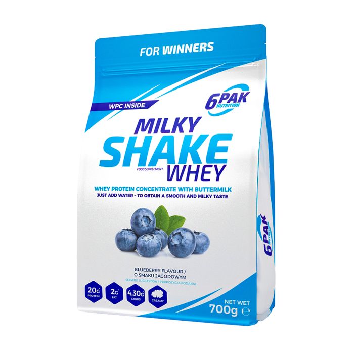 Siero di latte 6PAK Milky Shake 700 g Mirtillo 2