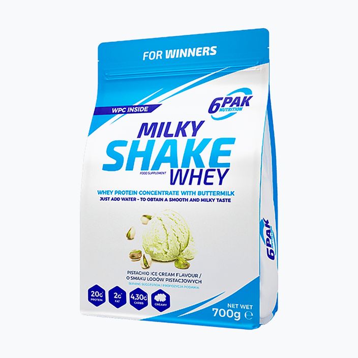 Siero di latte 6PAK Milky Shake 700 g Gelato al pistacchio
