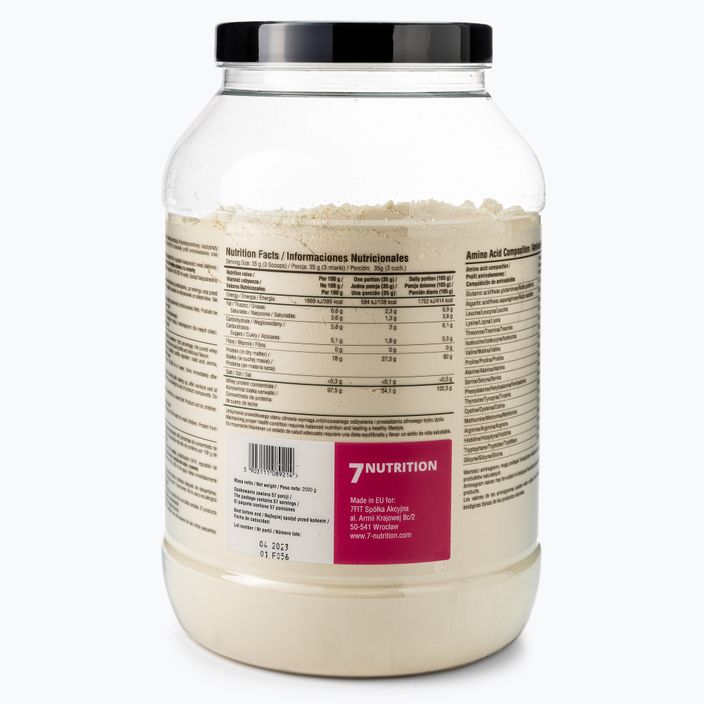 Proteine del siero del latte 7Nutrition Protein 80 2 kg White Choco Raspberry 3