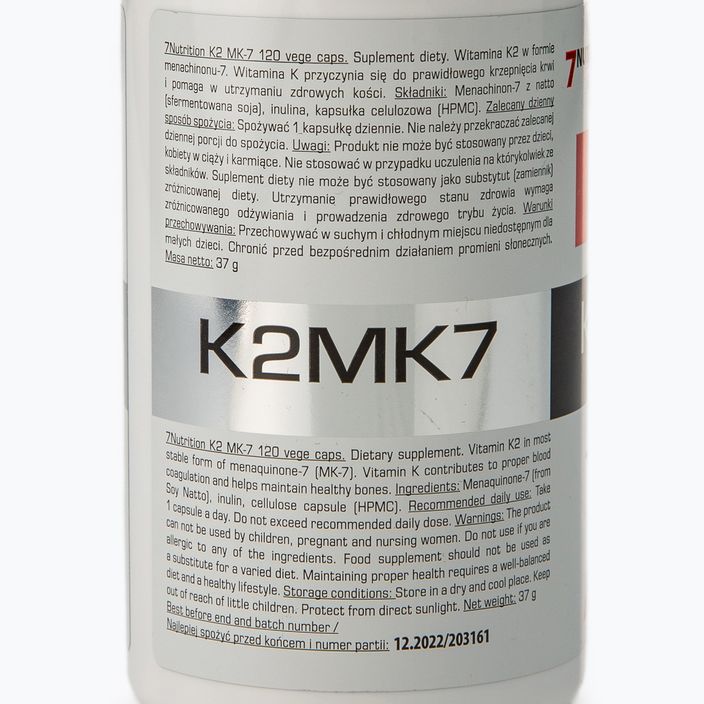 Vitamina K2 MK7 7Nutrition K2 MK7 100 mcg 120 capsule 2