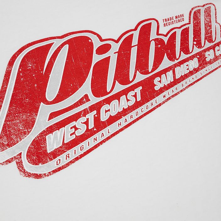 Maglietta Pitbull West Coast da uomo RED BRAND bianco 3