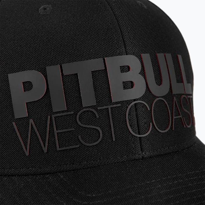 Cappellino Pitbull West Coast uomo Snapback Seascape stampa nero/rosso 6