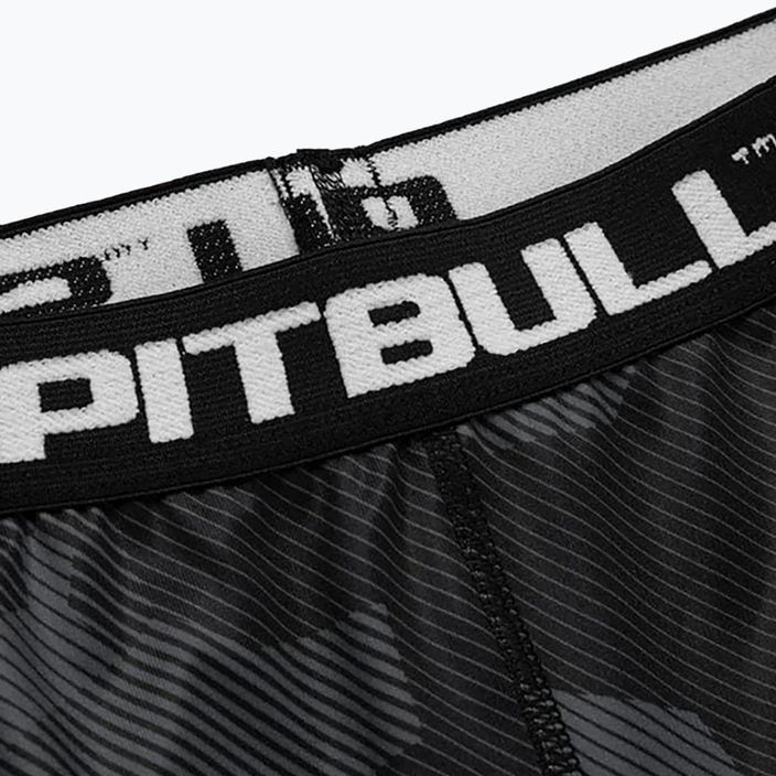 Pantaloncini compressivi da uomo Pitbull West Coast Shorts Dillard grigio mimetico 3