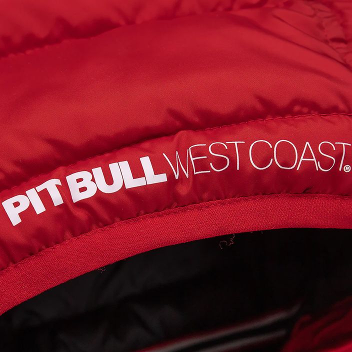 Pitbull West Coast Uomo Giacca invernale imbottita con cappuccio Seacoast rosso 7
