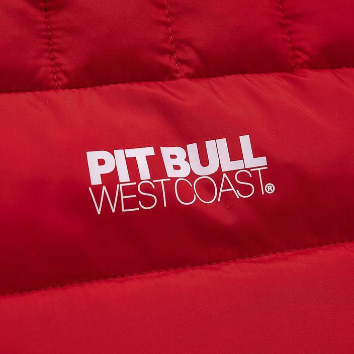 Pitbull West Coast Uomo Giacca invernale imbottita con cappuccio Seacoast rosso 10