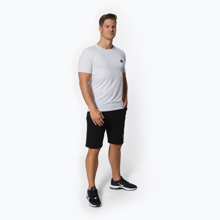 Pitbull West Coast - T-shirt uomo Slim Fit Lycra Small Logo bianco 2