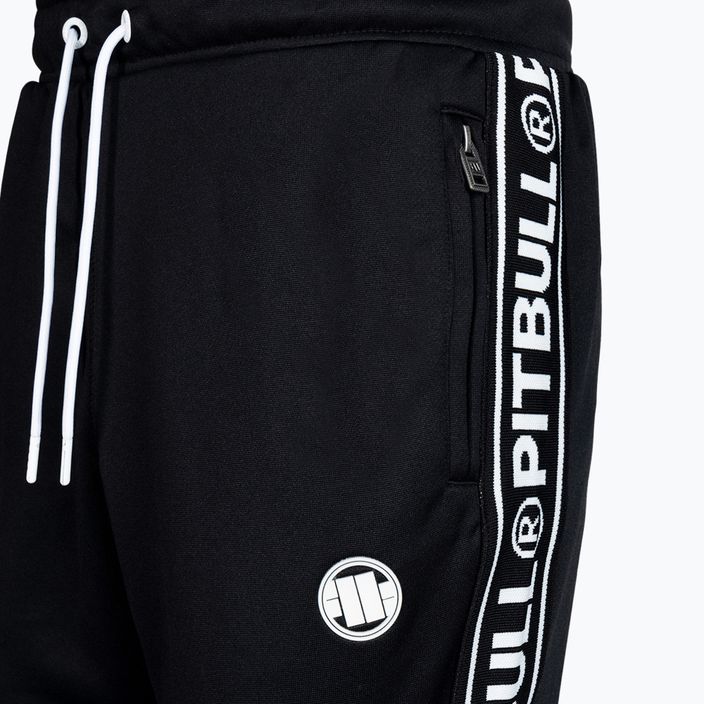 Pantaloni da corsa Oldschool Pitbull West Coast da uomo Tape Logo nero 3