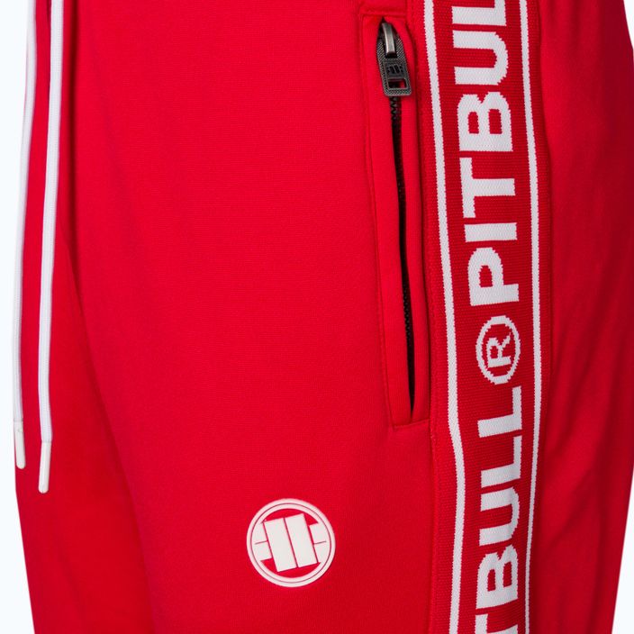 Pantaloni da corsa Oldschool Pitbull West Coast da uomo Tape Logo rosso 3