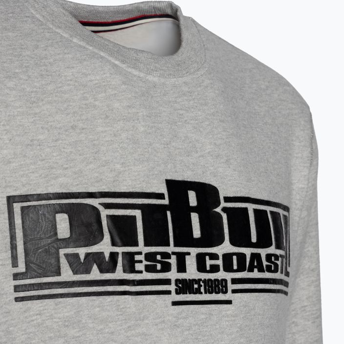 Felpa uomo Pitbull West Coast Crewneck Classic Boxing 21 grigio/melange 3