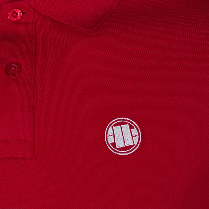 Polo Pitbull West Coast Uomo Logo Regular rosso 3