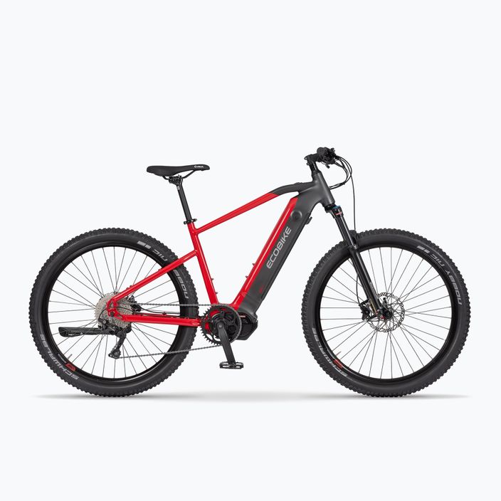 Bicicletta elettrica EcoBike RX500 48V 17,5Ah 840Wh X500 LG nero/rosso