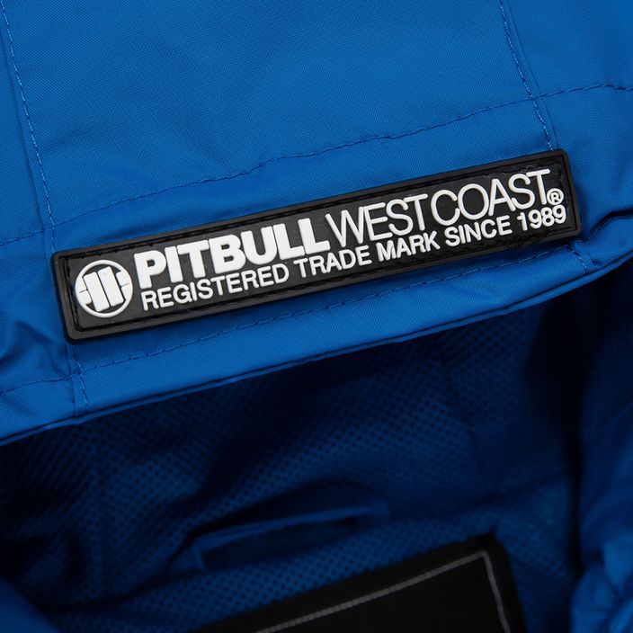 Uomo Pitbull West Coast Athletic Giacca di nylon con cappuccio blu royal 11