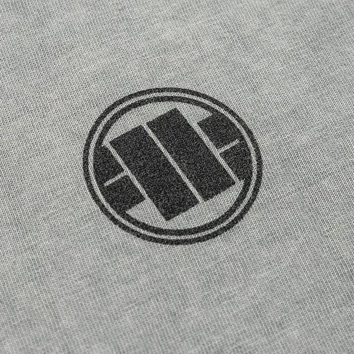 Maglietta Pitbull West Coast Uomo Logo Small Denim Washed 190 grigio/melange 4